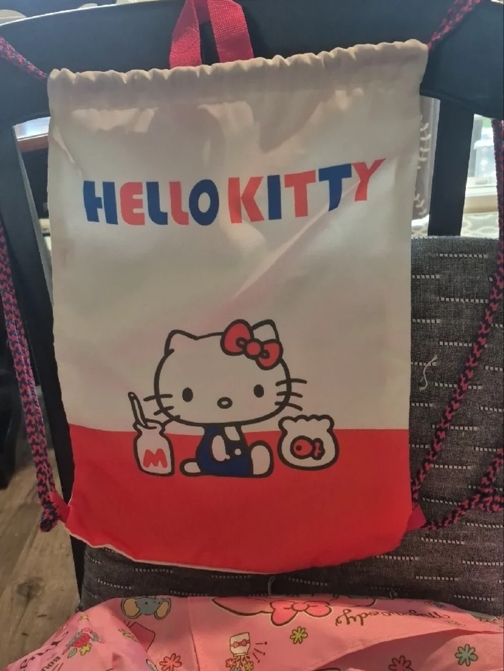 Hello Kitty my MELODY Pink Travel Duffle and Character Drawstring Set